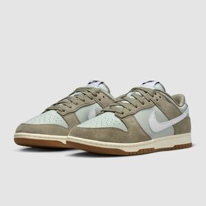 Nike Dunk Low Retro SE 12 NEW In Box Light Silver + Army Green
